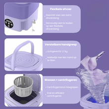 Opvouwbare mini-wasmachine