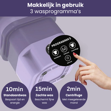 Opvouwbare mini-wasmachine