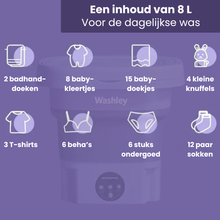 Opvouwbare mini-wasmachine